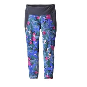 Patagonia Cropped Leggings Smoulder Blue Size S NWT $69.00